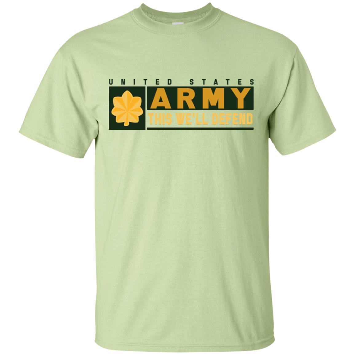 US Army O-4 This We Will Defend T-Shirt On Front For Men-TShirt-Army-Veterans Nation