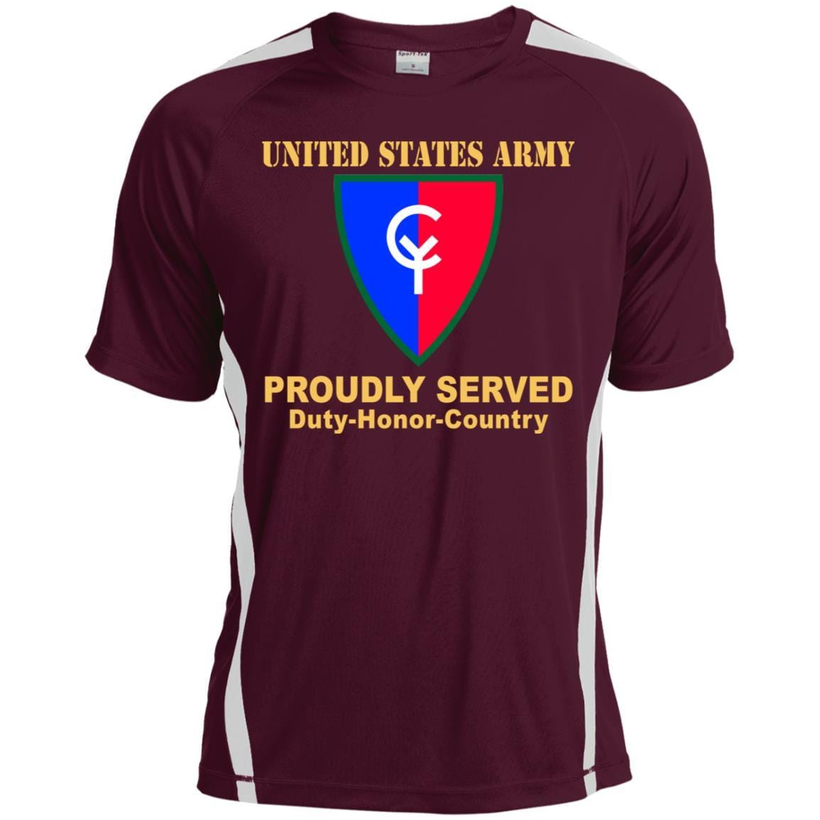 US ARMY 38TH INFANTRY DIVISION- Proudly Served T-Shirt On Front For Men-TShirt-Army-Veterans Nation