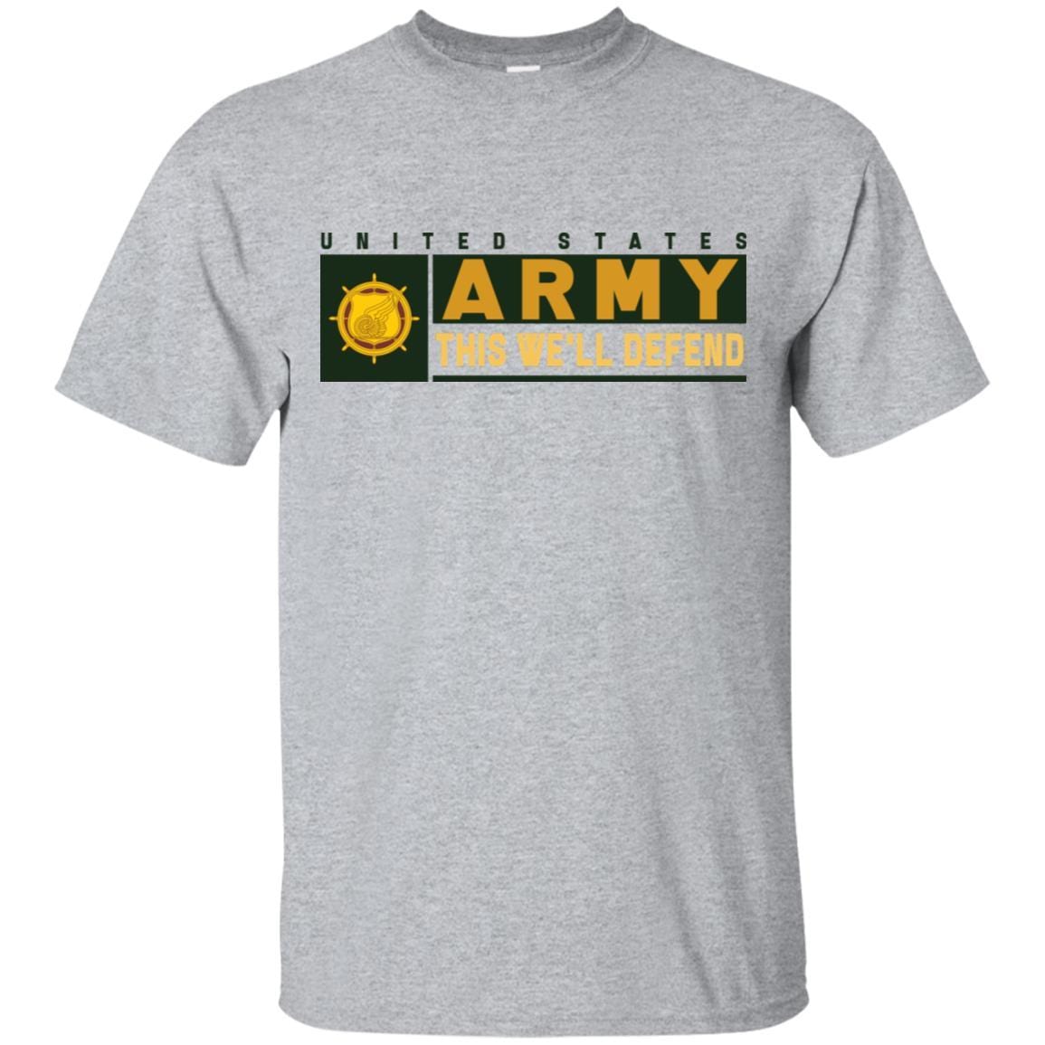 U.S. Army Transportation Corps- This We'll Defend T-Shirt On Front For Men-TShirt-Army-Veterans Nation