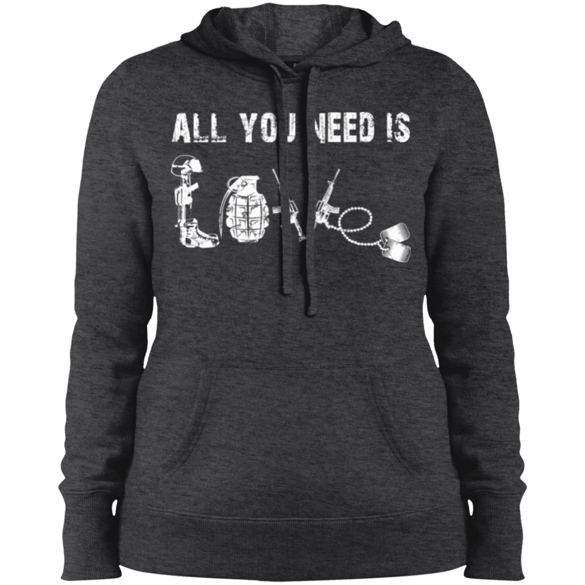 Military T-Shirt "All You Need is Love Veteran"-TShirt-General-Veterans Nation