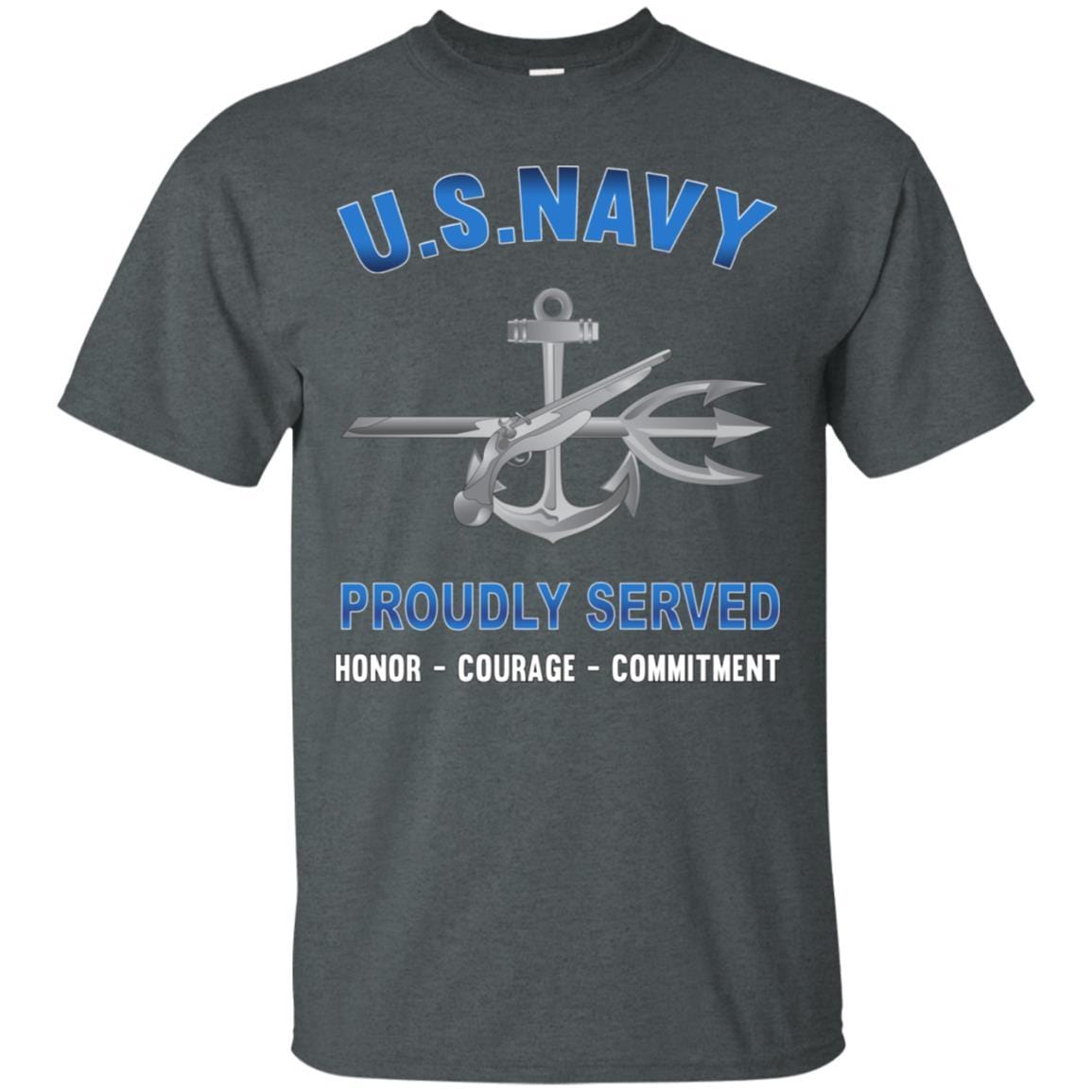 Navy Special Warfare Operator Navy SO - Proudly Served T-Shirt For Men On Front-TShirt-Navy-Veterans Nation