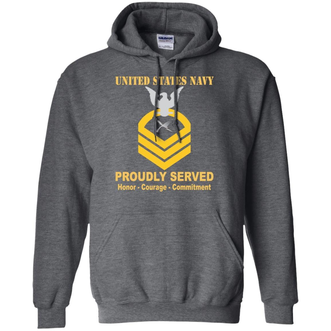 U.S Navy Cryptologic technician Navy CT E-7 Rating Badges Proudly Served T-Shirt For Men On Front-TShirt-Navy-Veterans Nation