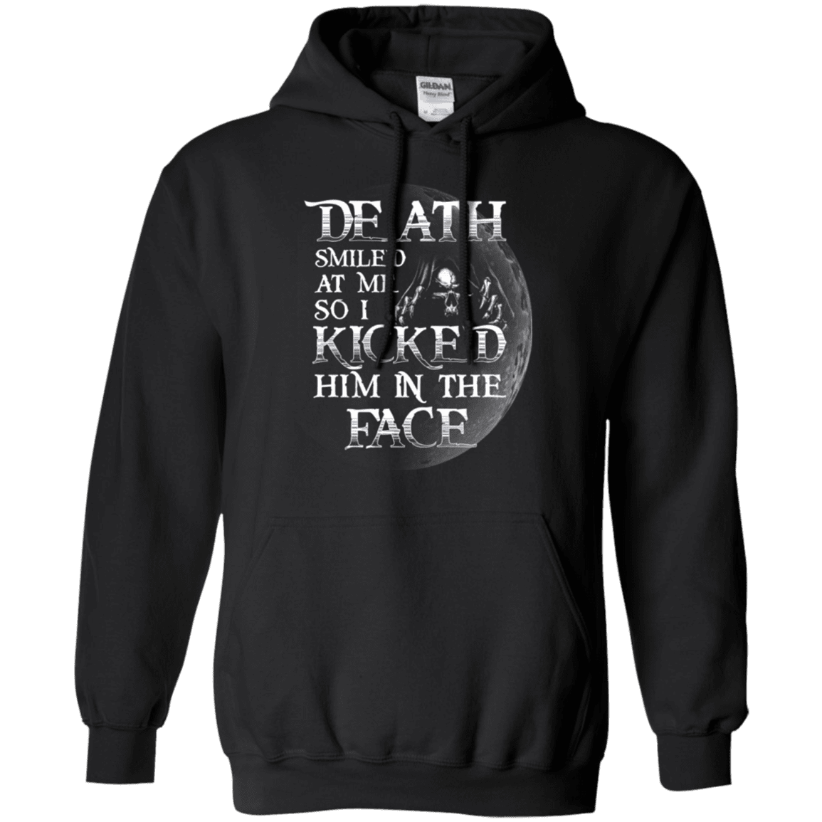 Military T-Shirt "Death Smiled At Me I Kicked Him In The Face"-TShirt-General-Veterans Nation