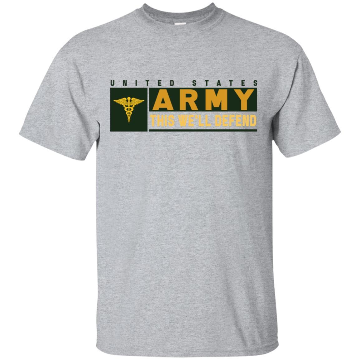 US Army Medical Corps- This We'll Defend T-Shirt On Front For Men-TShirt-Army-Veterans Nation