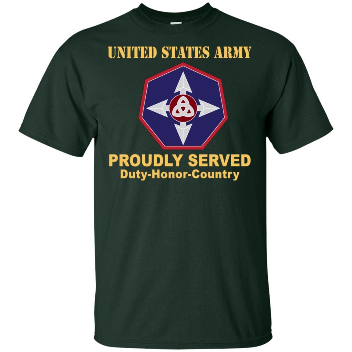 US ARMY 364TH EXPEDITIONARY SUSTAINMENT COMMAND- Proudly Served T-Shirt On Front For Men-TShirt-Army-Veterans Nation
