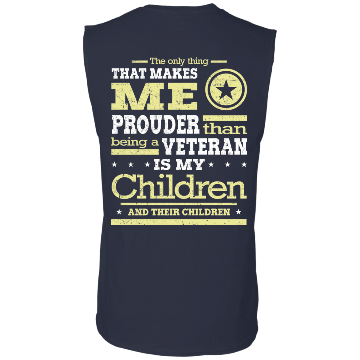Military T-Shirt "Proud Children's Vetereran Mom Back"-TShirt-General-Veterans Nation