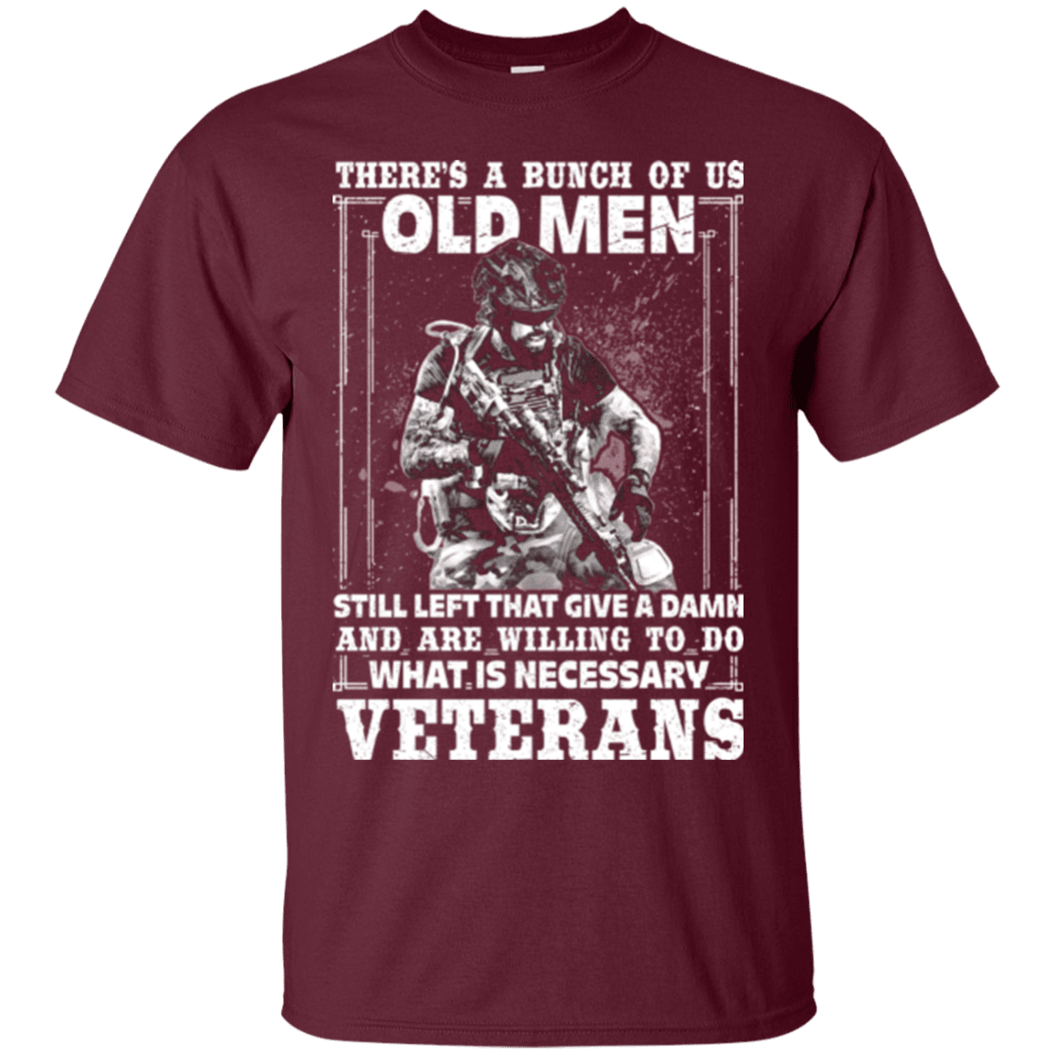 Military T-Shirt "OLD VETERAN ARE WILLING TO DO"-TShirt-General-Veterans Nation