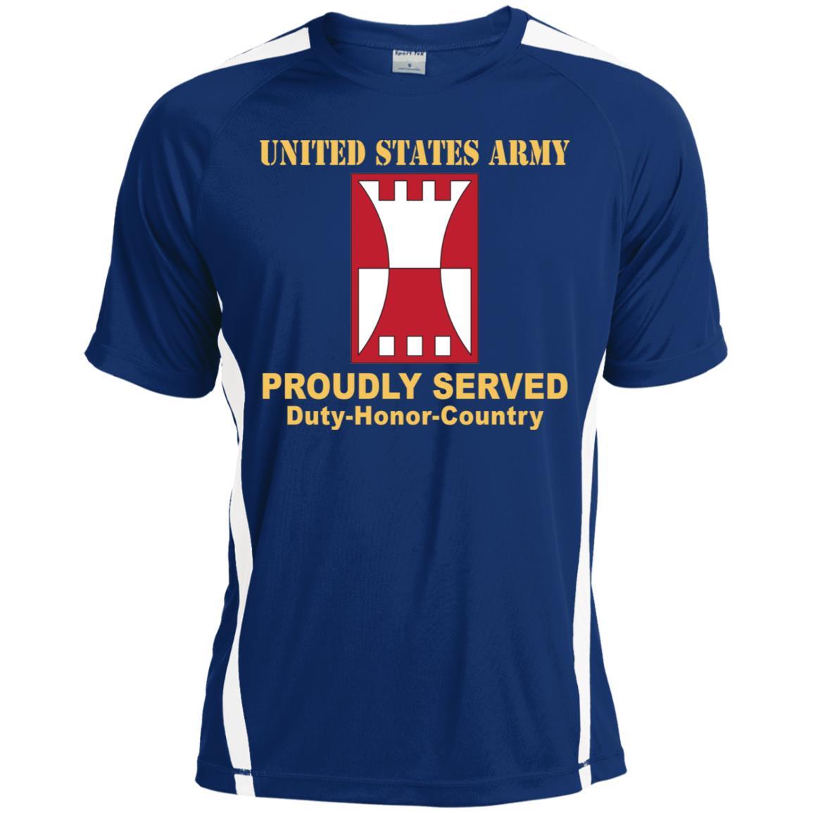 US ARMY 416 ENGINEER COMMAND- Proudly Served T-Shirt On Front For Men-TShirt-Army-Veterans Nation