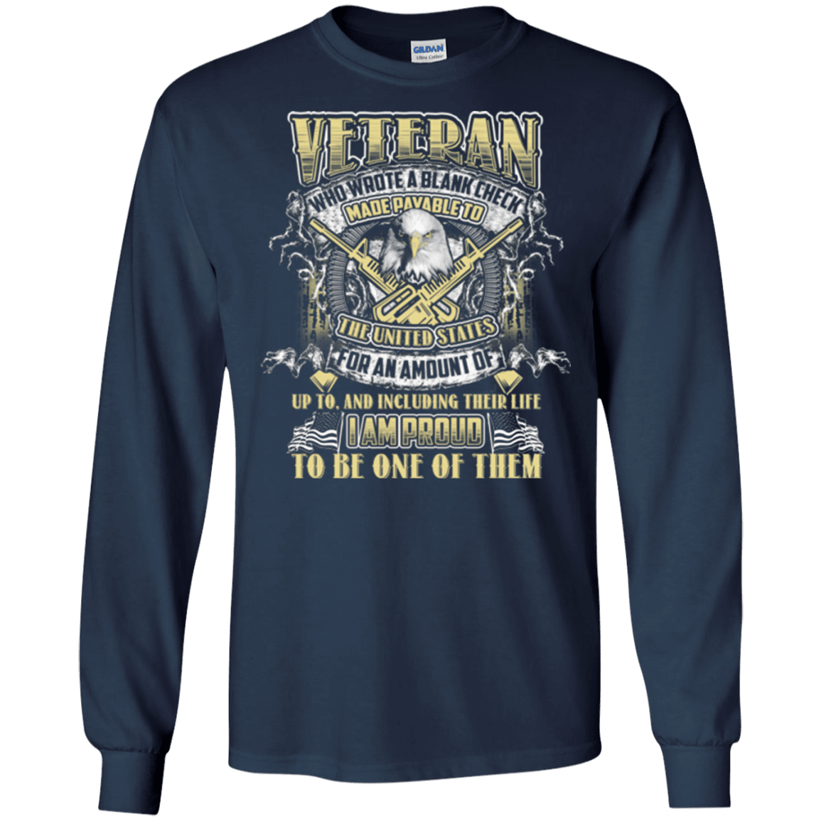 Military T-Shirt "Proud To Be Veteran"-TShirt-General-Veterans Nation