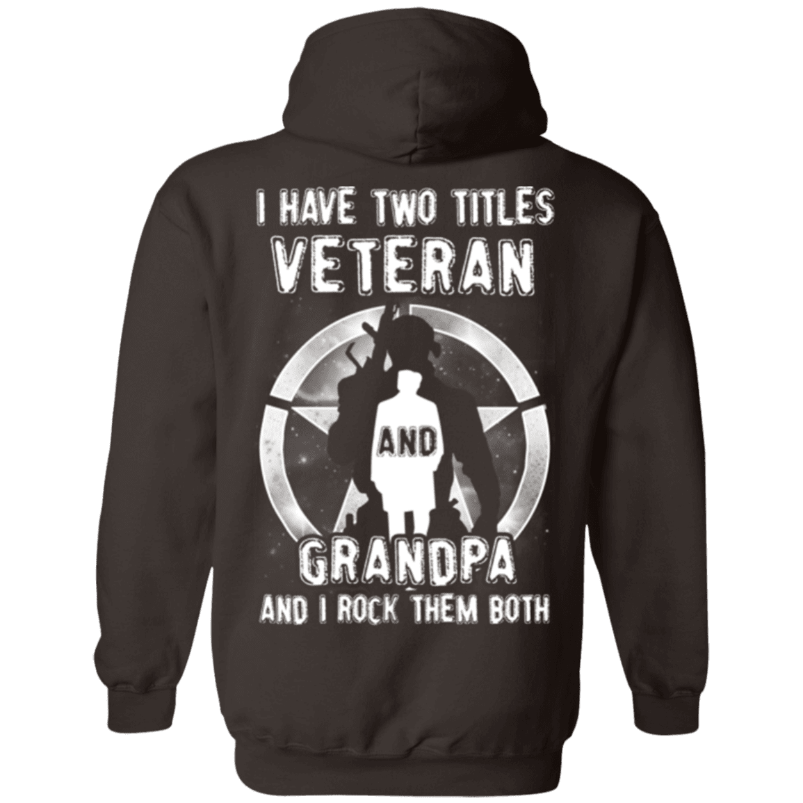 Military T-Shirt "I Have Two Titles Veteran And Grandpa"-TShirt-General-Veterans Nation