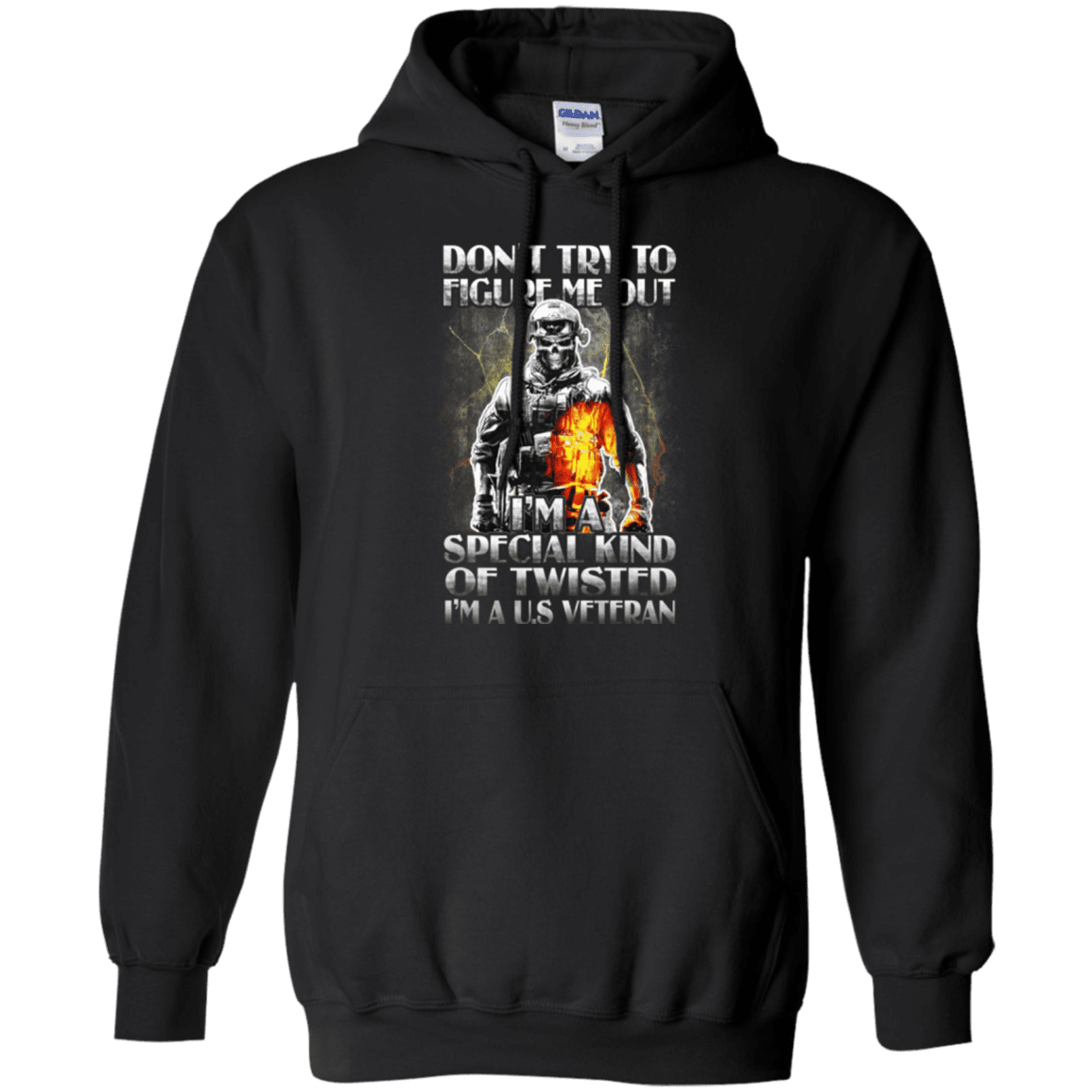 Military T-Shirt "Don't Try to Figure Me Out - I'm A US Veteran"-TShirt-General-Veterans Nation