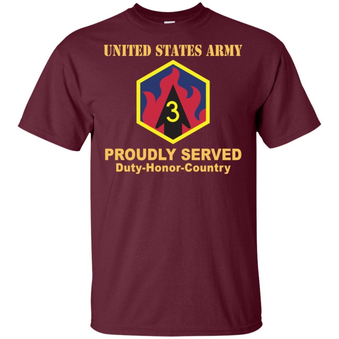 US ARMY 3RD CHEMICAL BRIGADE- Proudly Served T-Shirt On Front For Men-TShirt-Army-Veterans Nation