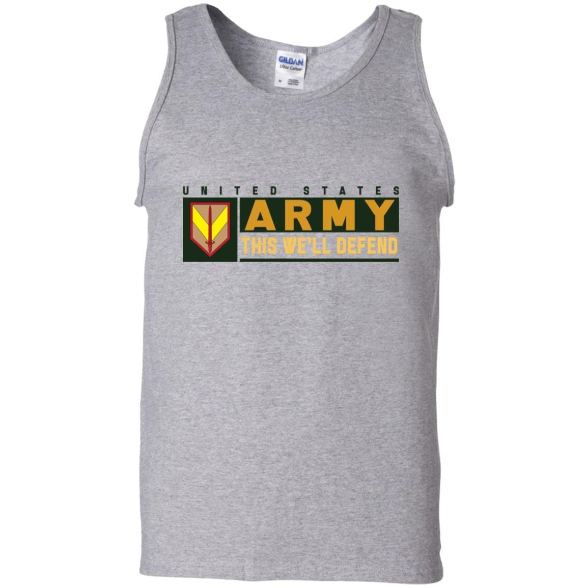 US Army 1ST SUSTAINMENT- This We'll Defend T-Shirt On Front For Men-TShirt-Army-Veterans Nation