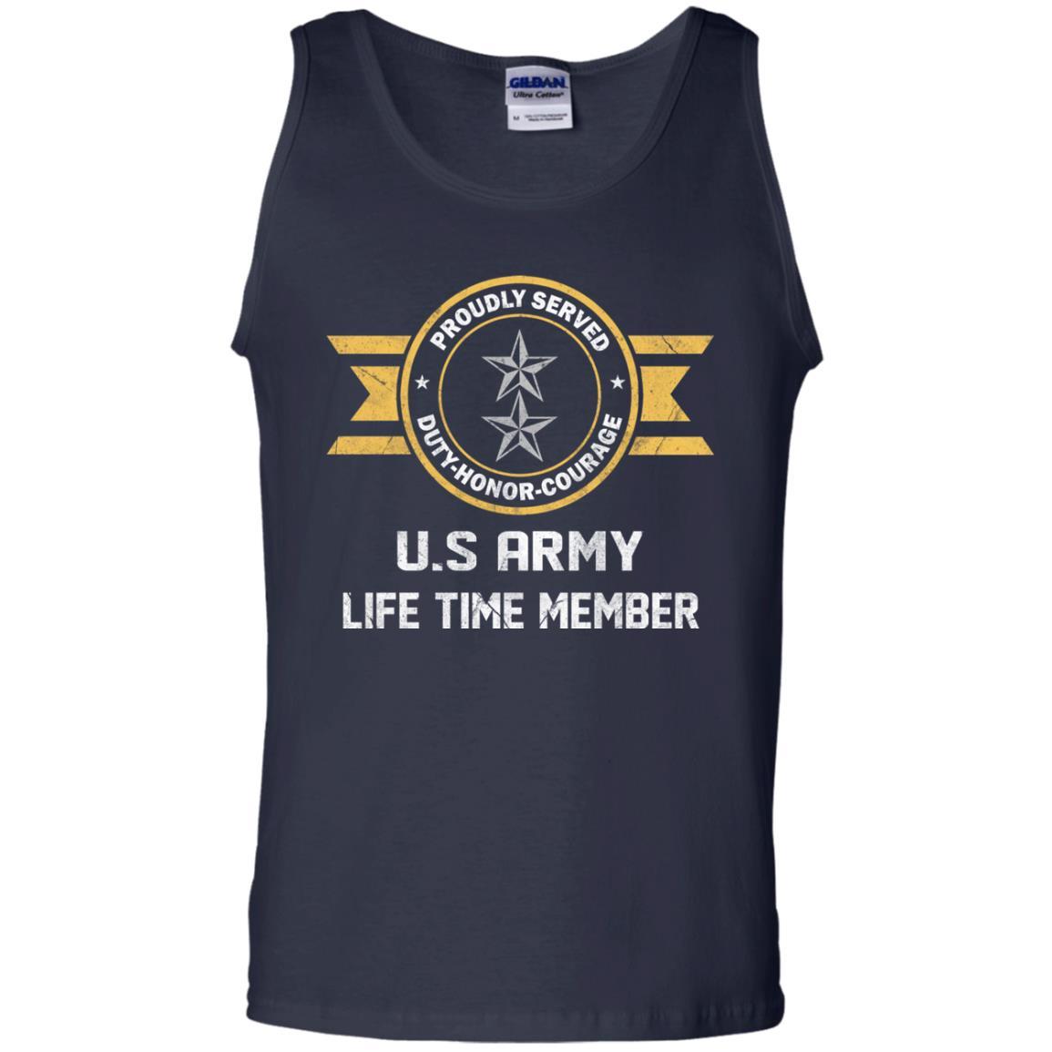 Life Time Member - US Army O-8 Major General O8 MG General Officer Ranks Men T Shirt On Front-TShirt-Army-Veterans Nation