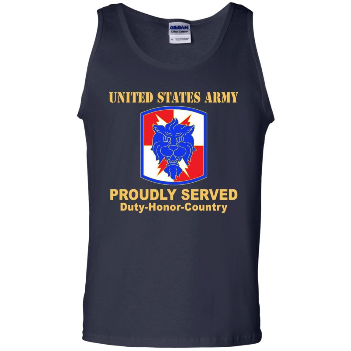 US ARMY 35TH SIGNAL BRIGADE (NO TAB) - Proudly Served T-Shirt On Front For Men-TShirt-Army-Veterans Nation