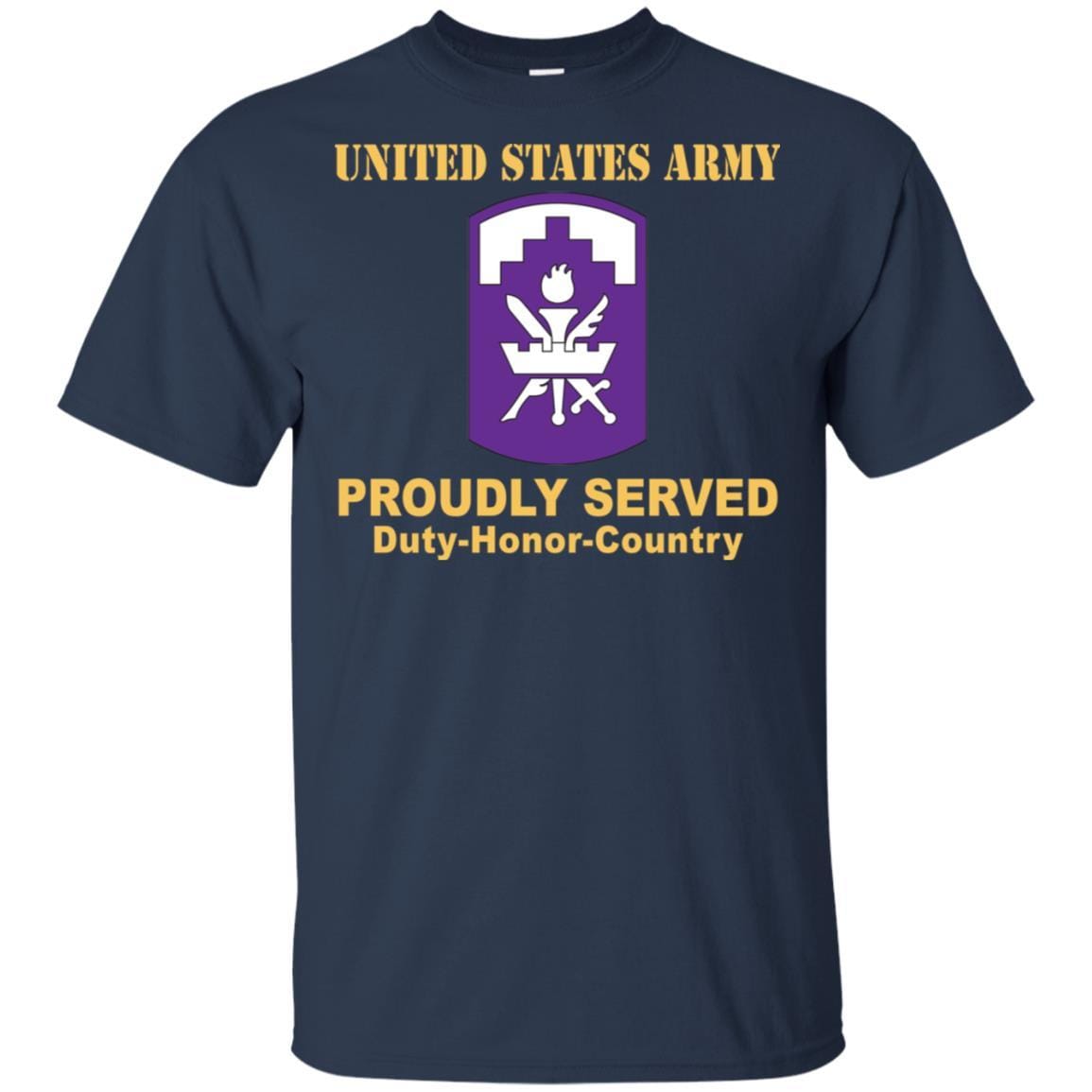 US ARMY 353 CIVIL AFFAIRS COMMAND- Proudly Served T-Shirt On Front For Men-TShirt-Army-Veterans Nation