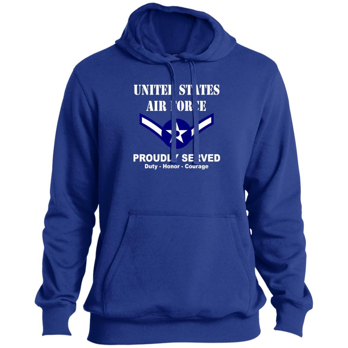 US Air Force E-2 Airman Amn E2 Ranks Enlisted Airman T shirt Sport-Tek Tall Pullover Hoodie - T-Shirt-TShirt-USAF-Veterans Nation