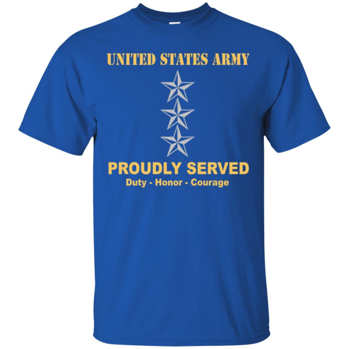US Army O-9 Lieutenant General O9 LTG General Officer Ranks Men Front Shirt US Army Rank-TShirt-Army-Veterans Nation