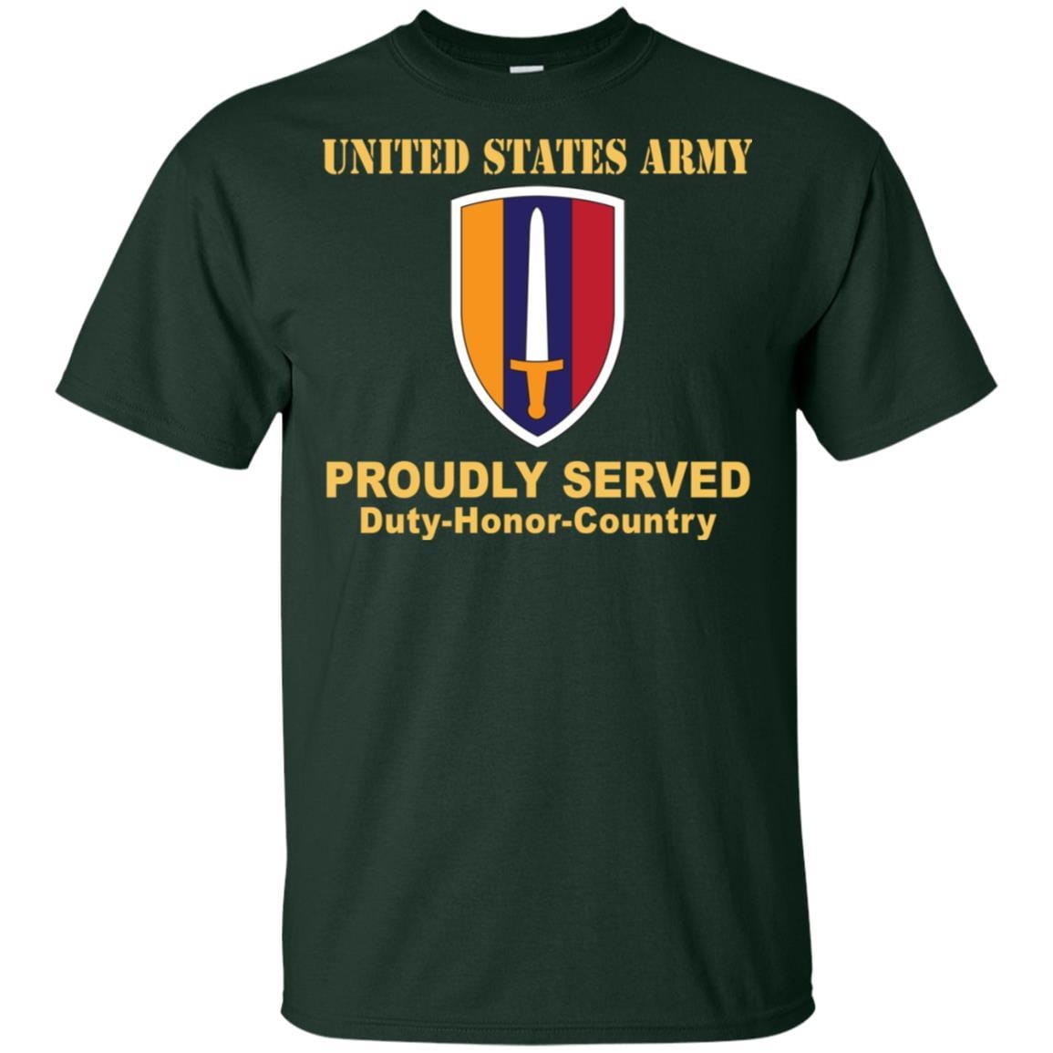 U.S. ARMY VIETNAM- Proudly Served T-Shirt On Front For Men-TShirt-Army-Veterans Nation