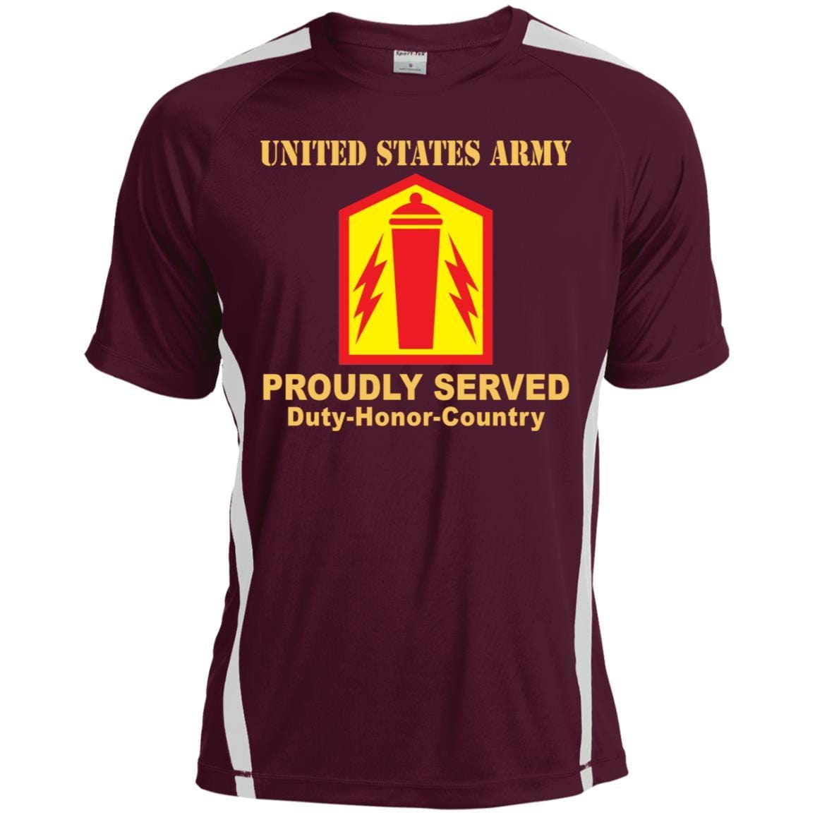US ARMY 41 FIRES BRIGADE- Proudly Served T-Shirt On Front For Men-TShirt-Army-Veterans Nation