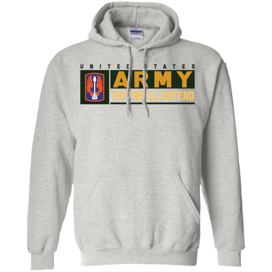 US Army 18TH AVIATION BRIGADE- This We'll Defend T-Shirt On Front For Men-TShirt-Army-Veterans Nation