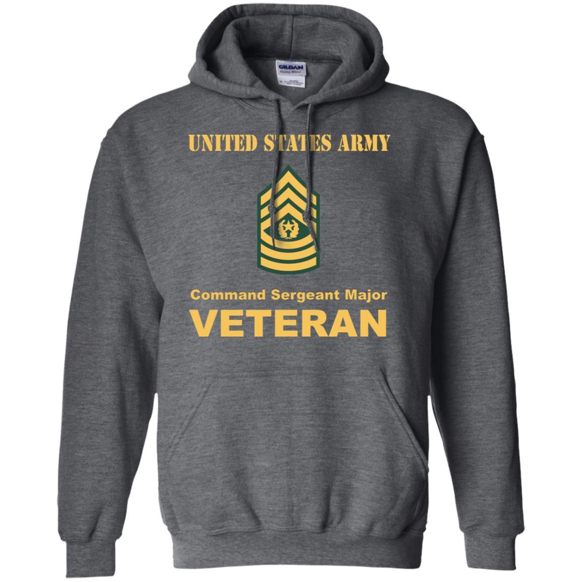 US Army E-9 Command Sergeant Major E9 CSM Noncommissioned Officer Veteran Men T Shirt On Front-TShirt-Army-Veterans Nation