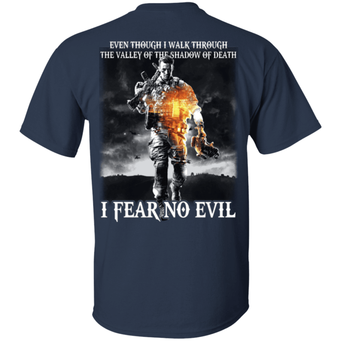 Military T-Shirt "Veteran - I Fear No Evil"-TShirt-General-Veterans Nation