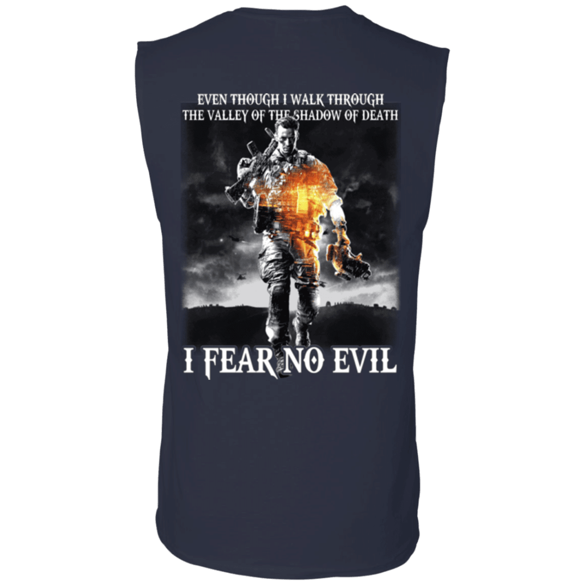 Military T-Shirt "Veteran - I Fear No Evil"-TShirt-General-Veterans Nation