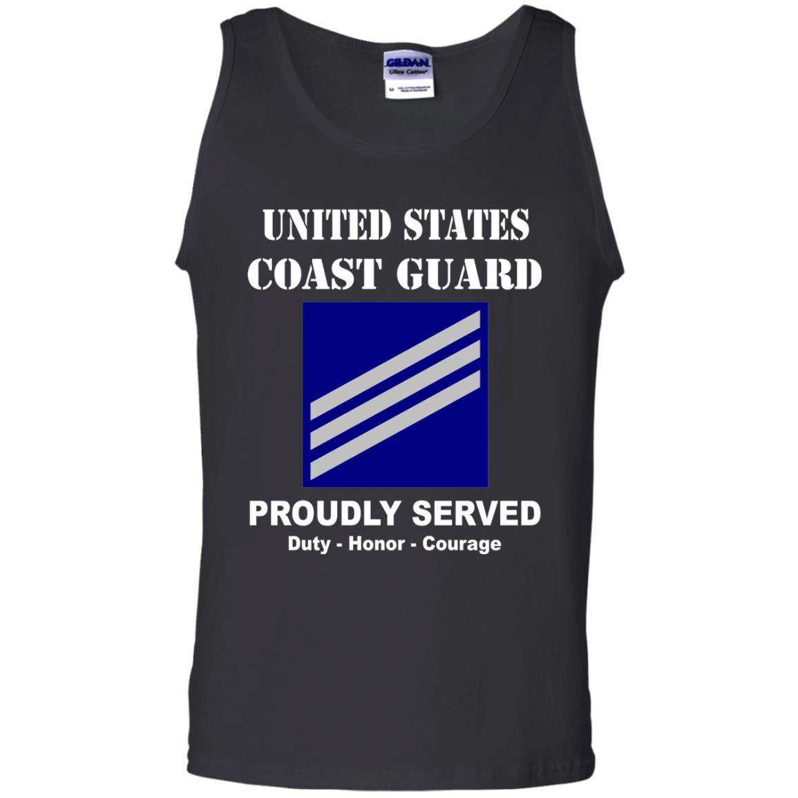 US Coast Guard E-3 Seaman E3 SN Seaman Men Front USCG T Shirt-TShirt-USCG-Veterans Nation