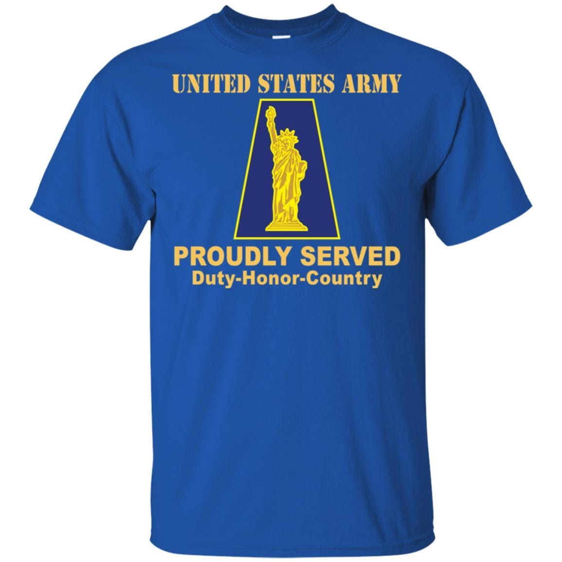 US ARMY 77TH SUSTAINMENT BRIGADE - Proudly Served T-Shirt On Front For Men-TShirt-Army-Veterans Nation
