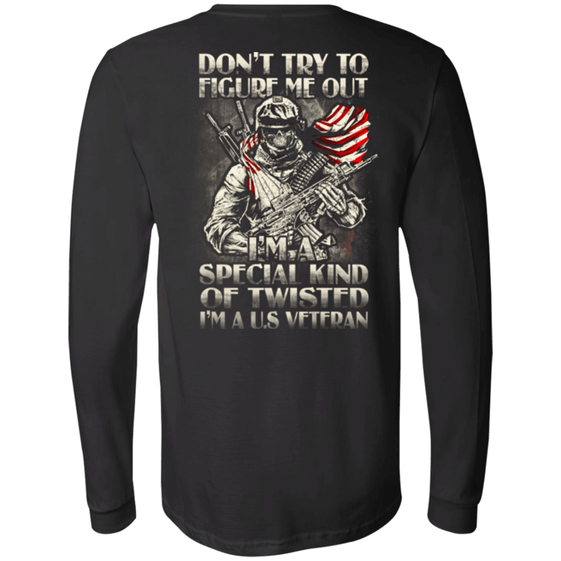 Military T-Shirt "Don't Try to Figure Me Out - I'm A US Veteran"-TShirt-General-Veterans Nation