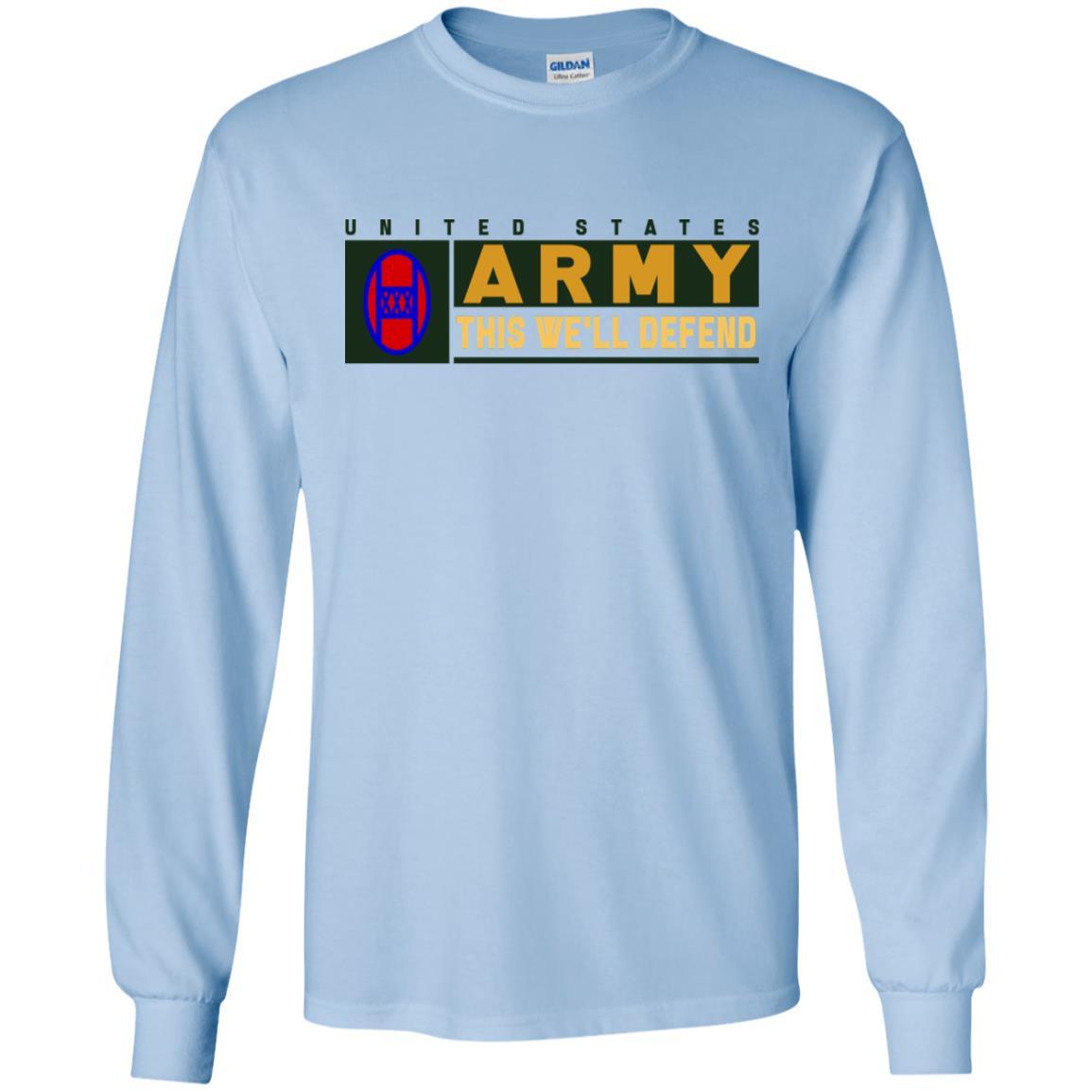 US Army 30TH ARMORED BRIGADE COMBAT TEAM- This We'll Defend T-Shirt On Front For Men-TShirt-Army-Veterans Nation