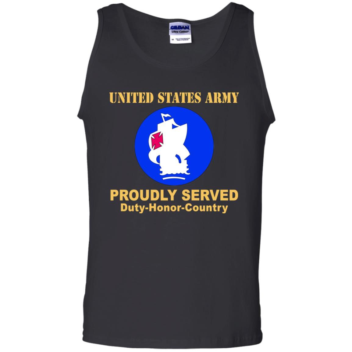 US ARMY SOUTH CSIB- Proudly Served T-Shirt On Front For Men-TShirt-Army-Veterans Nation