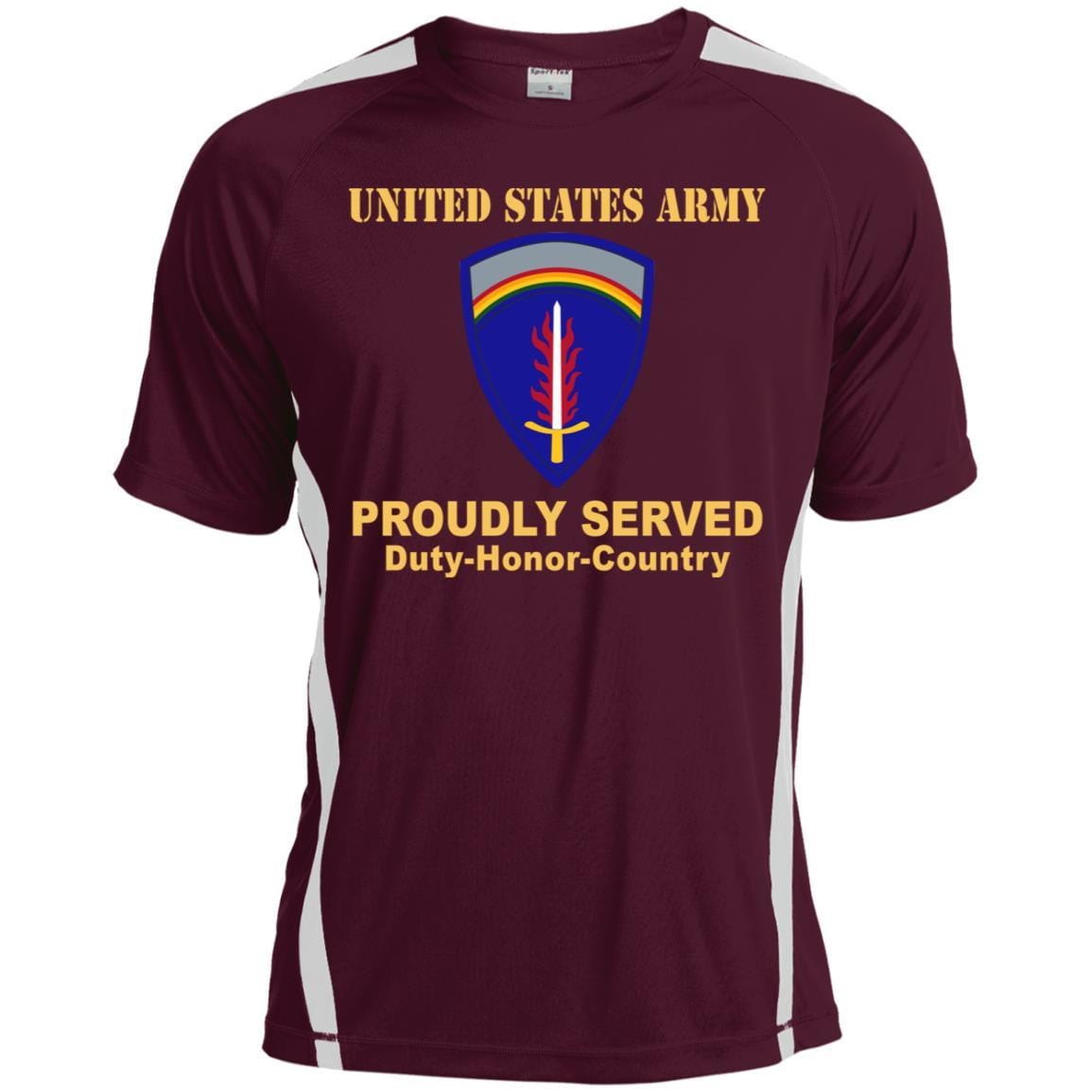 UNITED STATES ARMY EUROPE- Proudly Served T-Shirt On Front For Men-TShirt-Army-Veterans Nation