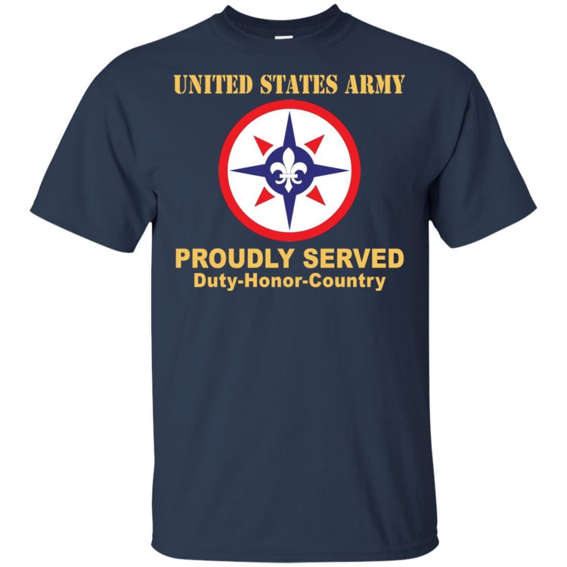 US ARMY 316TH SUSTAINMENT COMMAND- Proudly Served T-Shirt On Front For Men-TShirt-Army-Veterans Nation