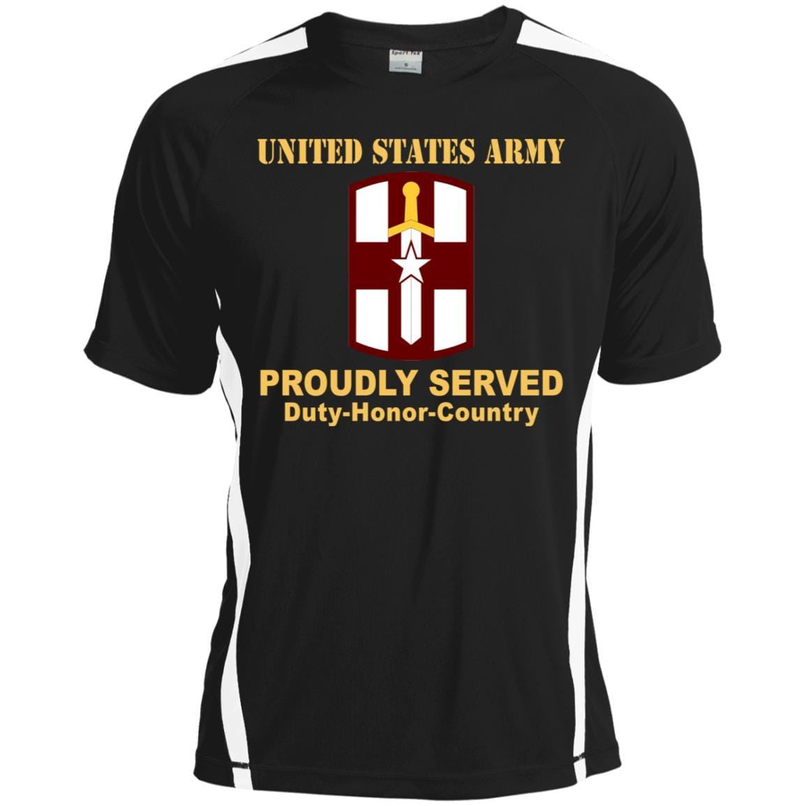 US ARMY 807TH MEDICAL COMMAND- Proudly Served T-Shirt On Front For Men-TShirt-Army-Veterans Nation