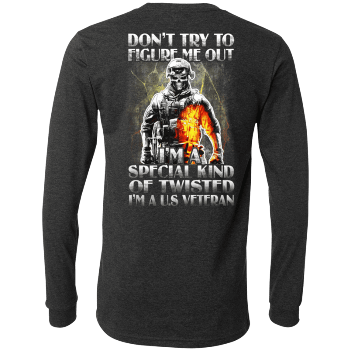 Military T-Shirt "Don't Try to Figure Me Out - I'm A US Veteran"-TShirt-General-Veterans Nation