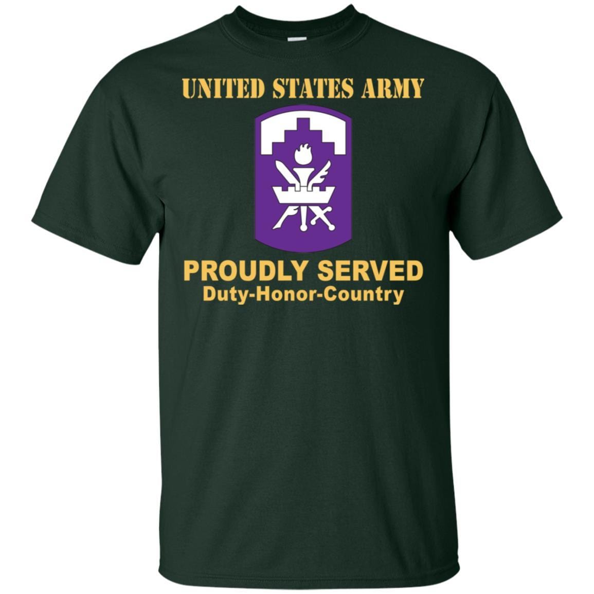 US ARMY 353 CIVIL AFFAIRS COMMAND- Proudly Served T-Shirt On Front For Men-TShirt-Army-Veterans Nation