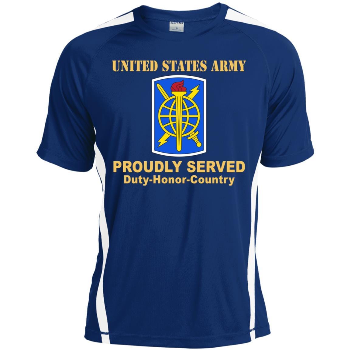 US ARMY 500TH MILITARY INTELLIGENCE BRIGADE- Proudly Served T-Shirt On Front For Men-TShirt-Army-Veterans Nation