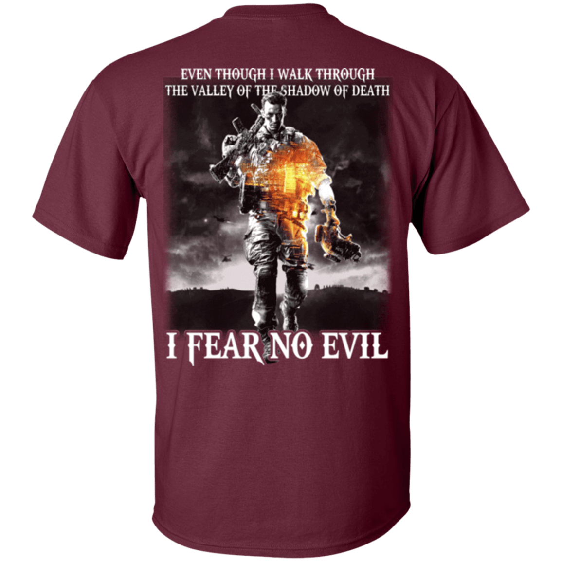 Military T-Shirt "Veteran - I Fear No Evil"-TShirt-General-Veterans Nation