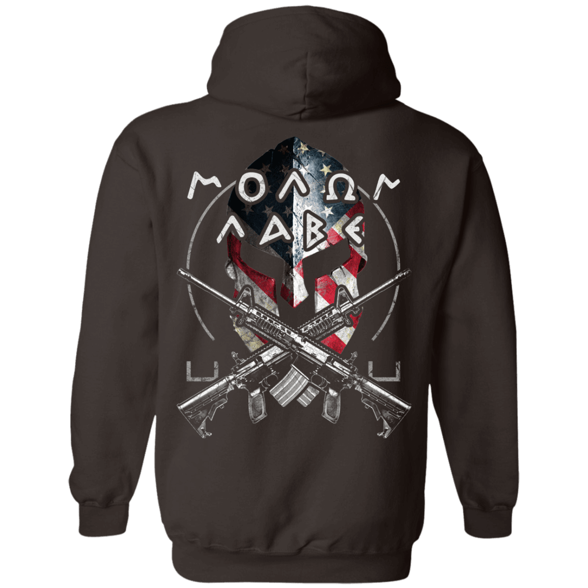 Military T-Shirt "Veteran - Molon Labe - Come And Take Them" - Men Back-TShirt-General-Veterans Nation