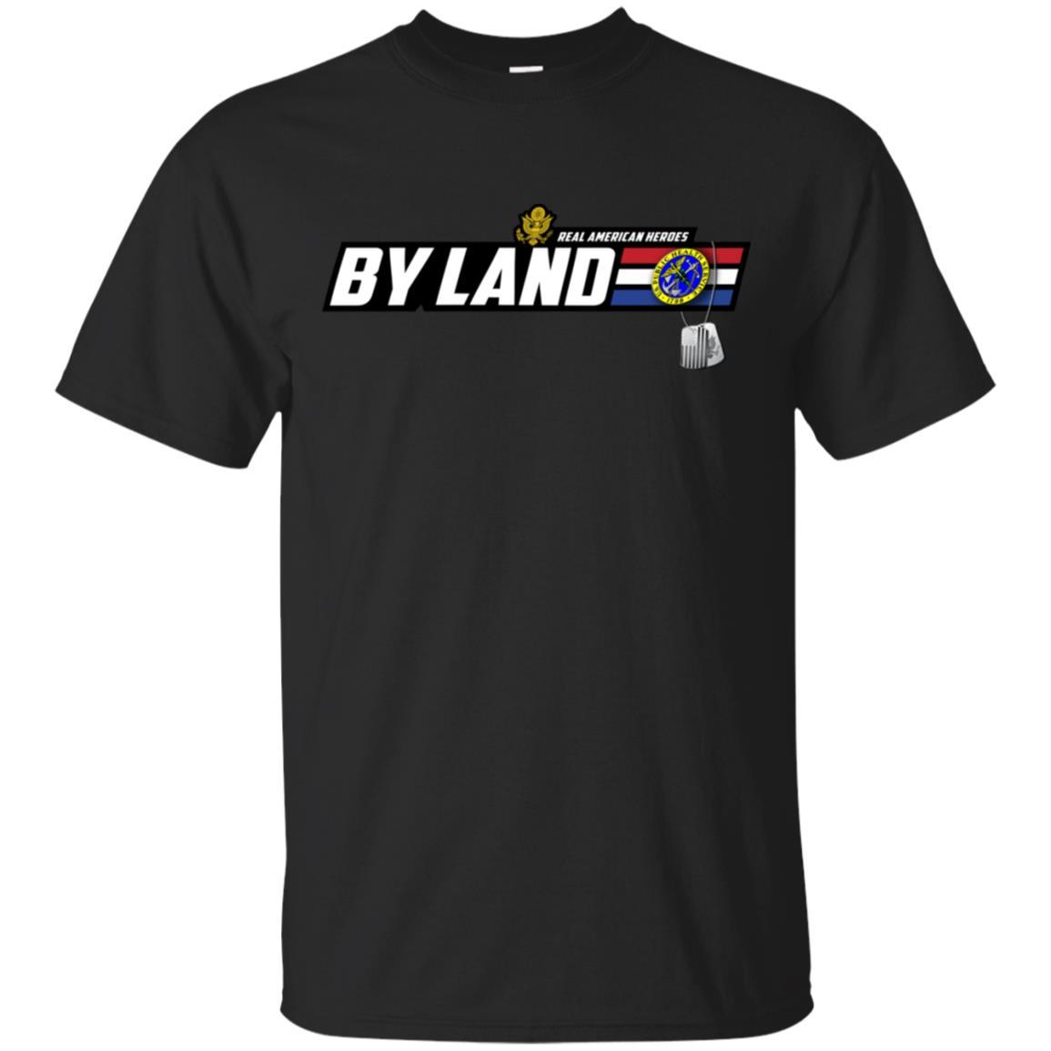 US Army T-Shirt "Public Health Service Real American Heroes By Land" On Front-TShirt-Army-Veterans Nation