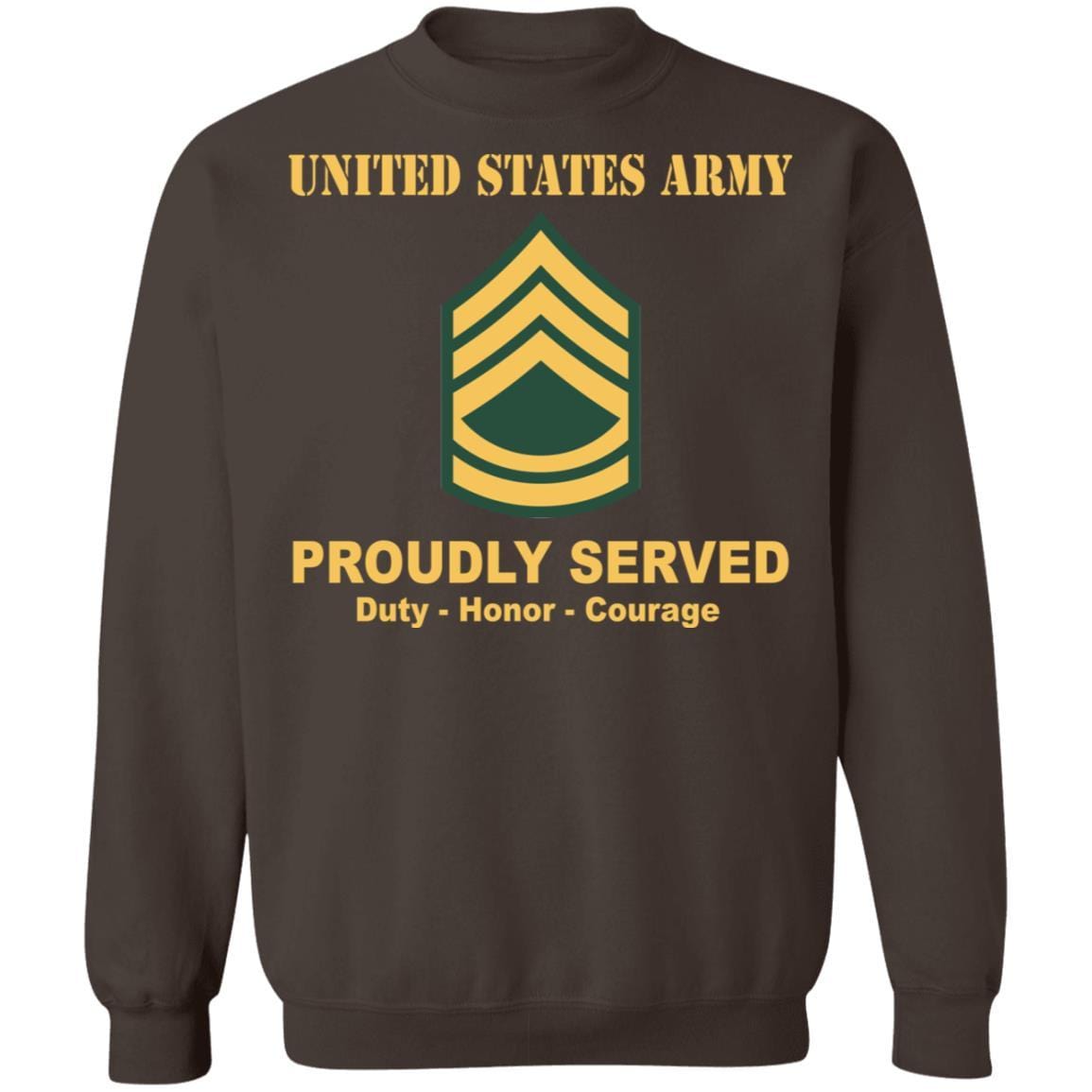 US Army E-7 Sergeant First Class E7 SFC Noncommissioned Officer Ranks Crewneck Pullover Sweatshirt-TShirt-Army-Veterans Nation