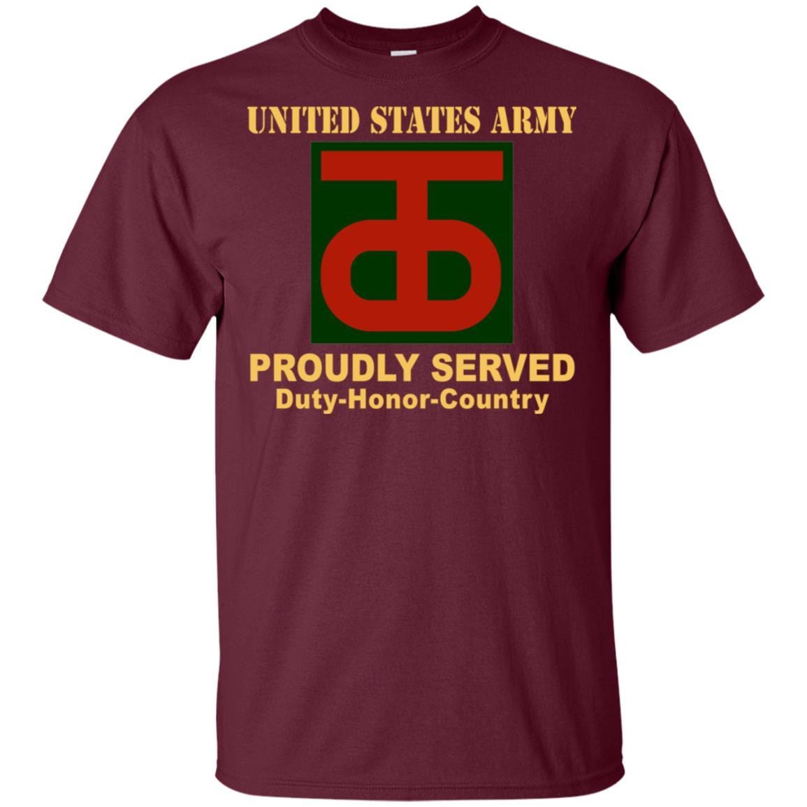 US ARMY 90 SUSTAINMENT BRIGADE - Proudly Served T-Shirt On Front For Men-TShirt-Army-Veterans Nation