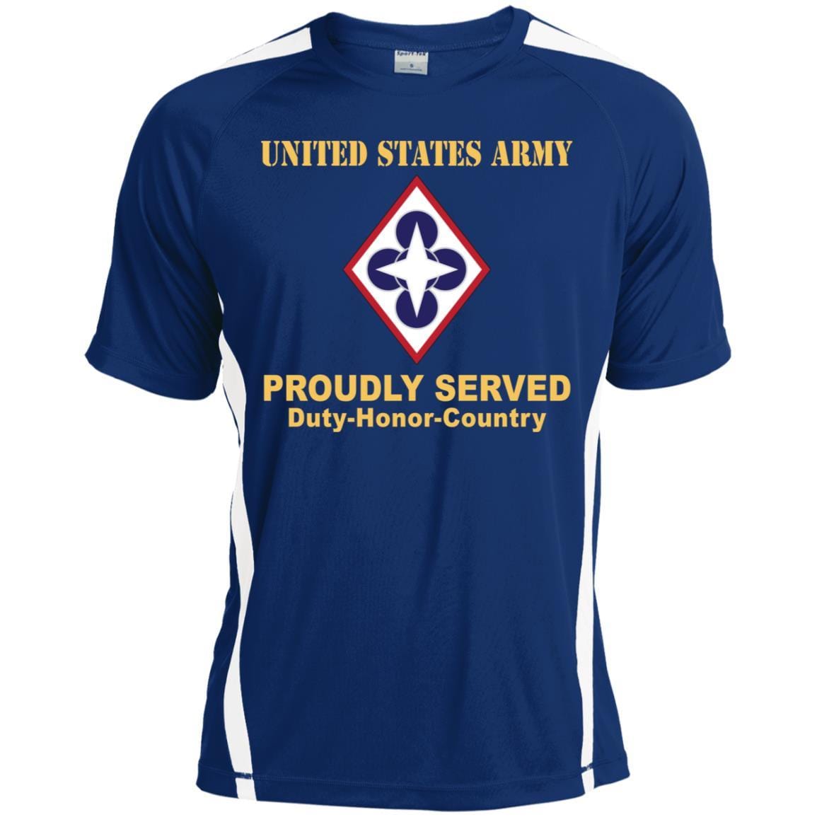 US ARMY CSIB COMBINED ARMS SUPPORT COMMAND- Proudly Served T-Shirt On Front For Men-TShirt-Army-Veterans Nation