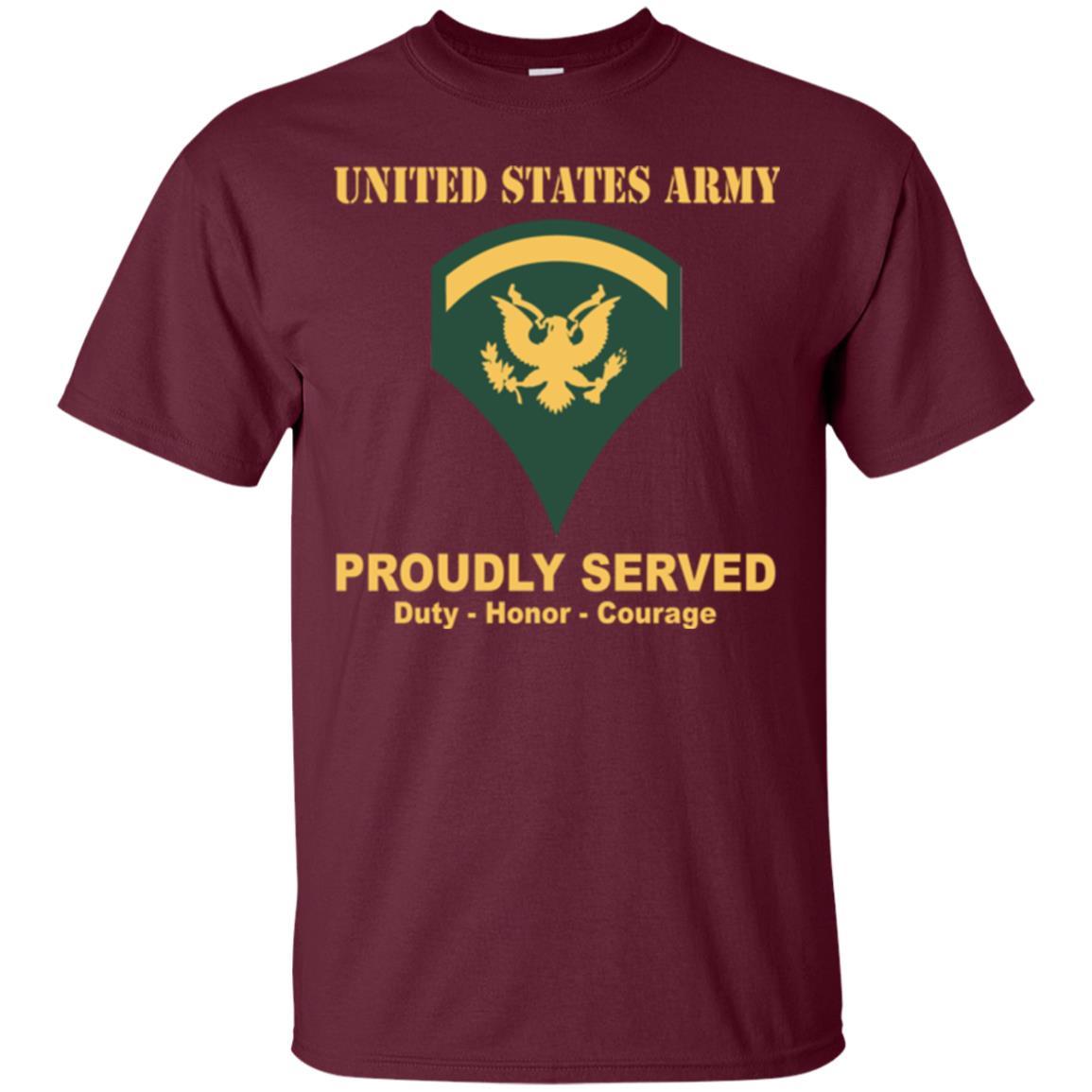US Army E-5 SPC E5 Specialist Ranks Men Front Shirt US Army Rank-TShirt-Army-Veterans Nation