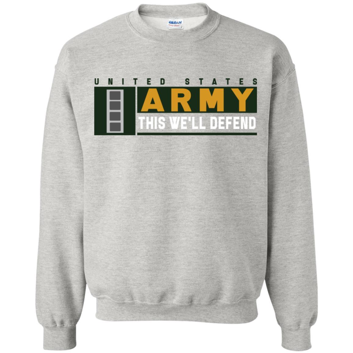 US Army W-4 This We Will Defend Long Sleeve - Pullover Hoodie-TShirt-Army-Veterans Nation