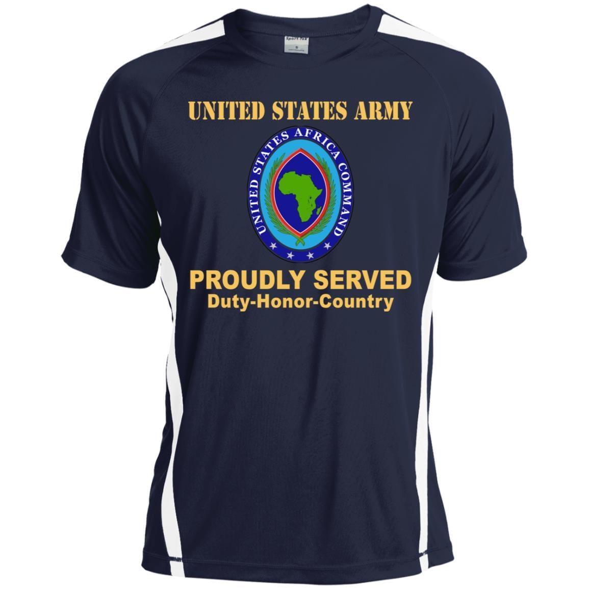 US ARMY AFRICA COMMAND- Proudly Served T-Shirt On Front For Men-TShirt-Army-Veterans Nation
