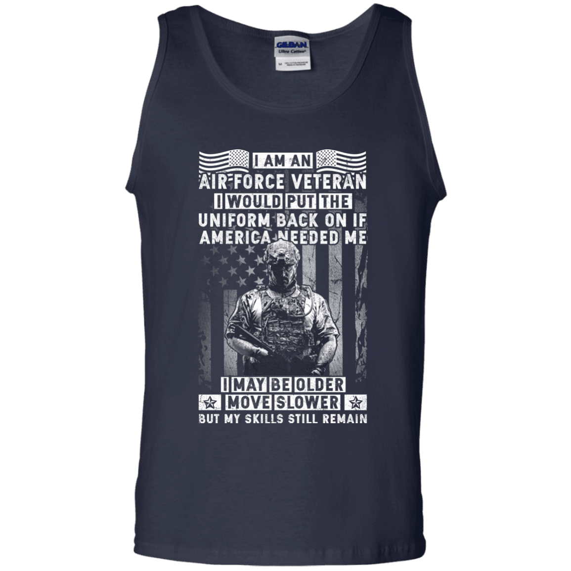 I am an Air Force Veteran Men Front T Shirt-TShirt-USAF-Veterans Nation