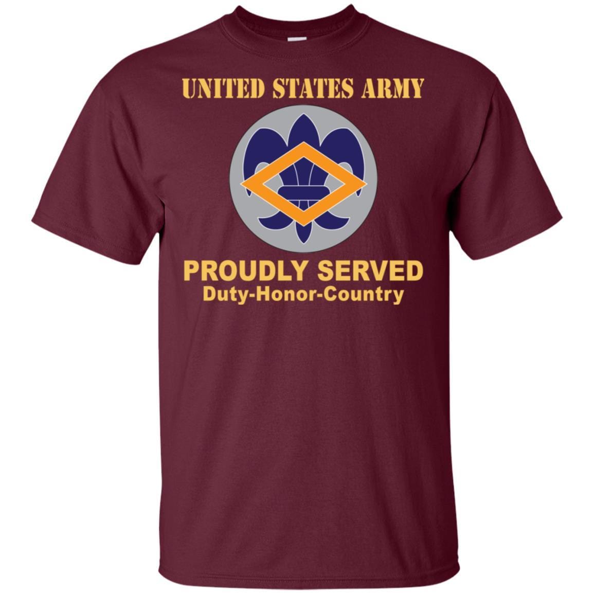 US ARMY 336TH FINANCE CENTER- Proudly Served T-Shirt On Front For Men-TShirt-Army-Veterans Nation